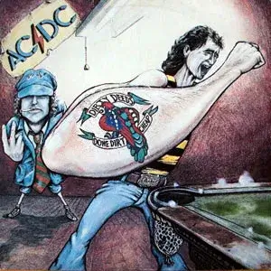 AC/DC Dirty Deeds Done Dirt Cheap CD album artwork
